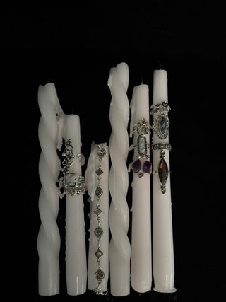 the witching flame plain silver rings - Chula Co.