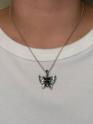 butterfly cross pendant