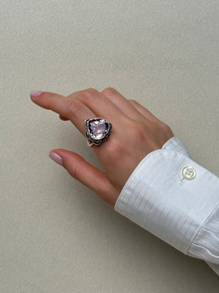 statement pink amethyst ring - Chula Co.