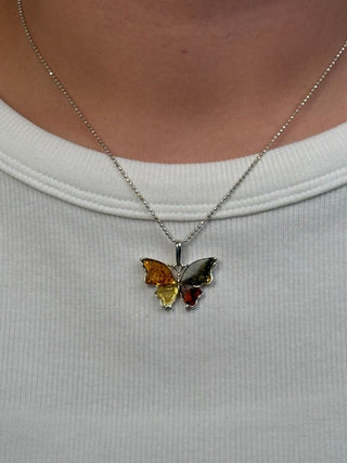 amber butterfly pendant - Chula Co.