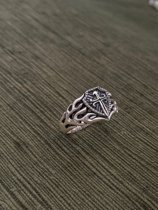 flaming shield ring - Chula Co.
