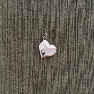 asymetrical polka dot heart pendant - Chula Co.