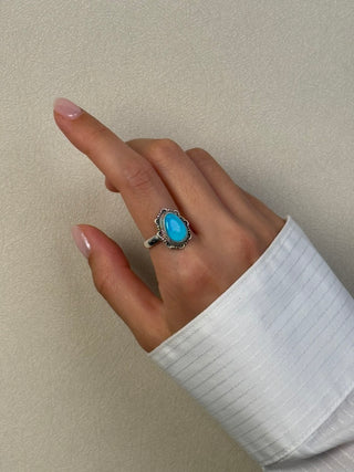 organic shaped turquoise ring - Chula Co.