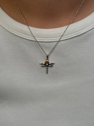 amber dragonfly pendant - Chula Co.