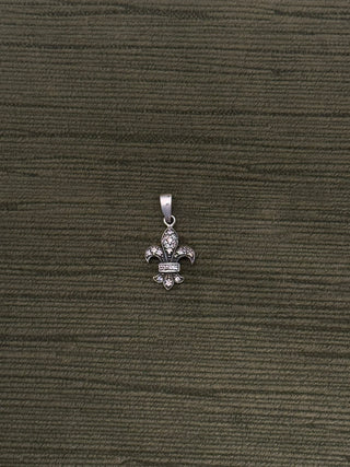pave fleur de lis pendant - Chula Co.