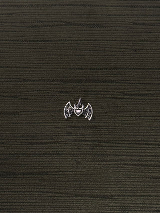 petite heart bat onyx pave pendant - Chula Co.