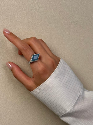east west chalcedony ring - Chula Co.