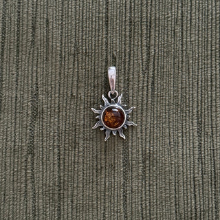 mini baltic amber sun pendant - Chula Co.