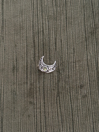 crescent moon peridot ring - Chula Co.