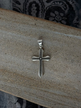 statement cross pendant