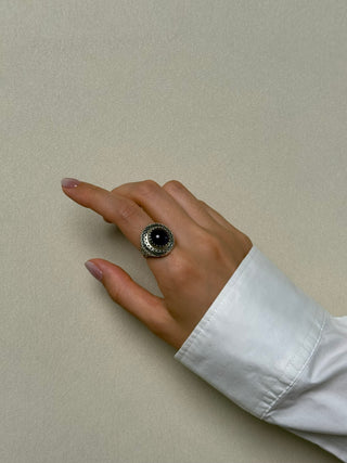 statement round amethyst ring - Chula Co.
