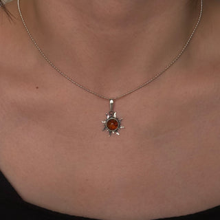 mini baltic amber sun pendant - Chula Co.