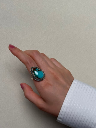 statement turquoise ring