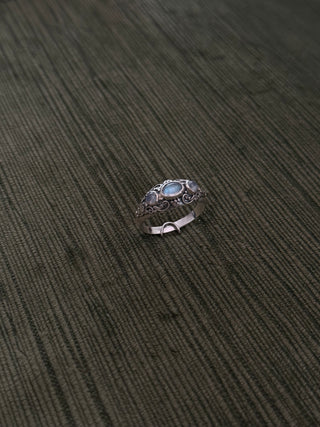 intricate rainbow moonstone ring - Chula Co.