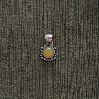 Ethiopian opal bezel pendant - Chula Co.
