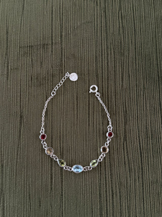 dainty multi - gemstone bracelet - Chula Co.