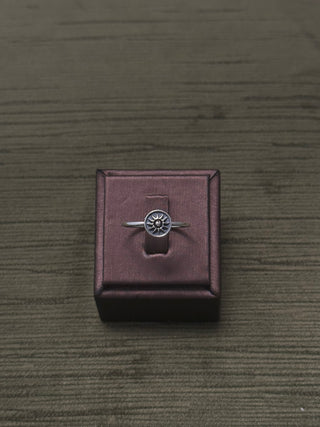 petite oxidized sun ring - Chula Co.