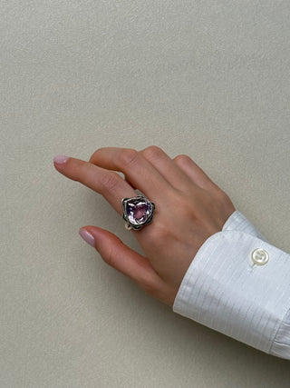 statement pink amethyst ring - Chula Co.