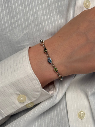 dainty multi - gemstone bracelet - Chula Co.