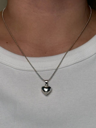 small puffy heart pendant