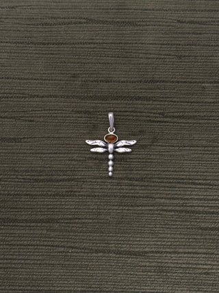 amber dragonfly pendant - Chula Co.