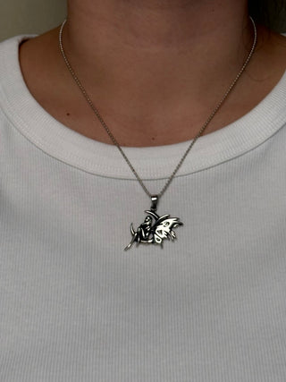 pondering fairy pendant