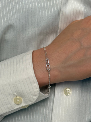 asymmetrical chain bracelet - Chula Co.