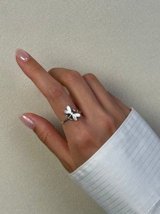 mother of pearl dragon fly ring - Chula Co.