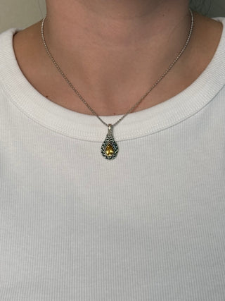 citrine pendant