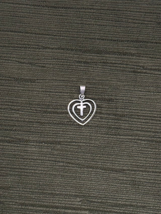 cross in heart pendant