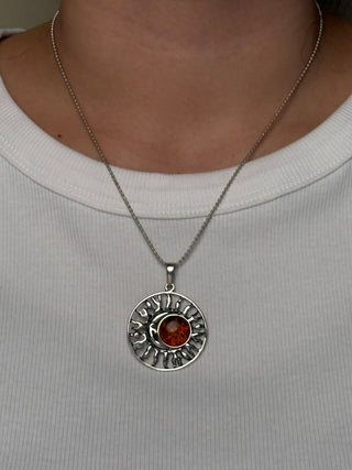 statement celestial moon and star pendant