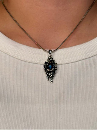 organic molten labradorite pendant - Chula Co.