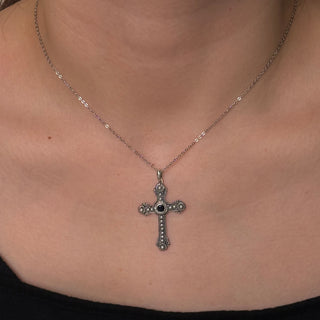 iolite cross decorated pendant - Chula Co.