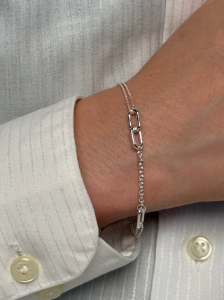asymmetrical chain bracelet - Chula Co.