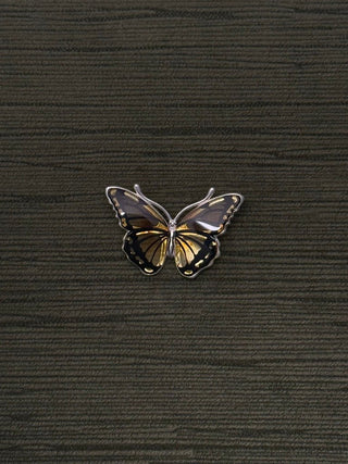 hand-carved amber butterfly pendant - Chula Co.