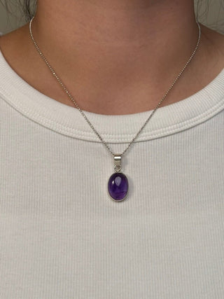 cabochon amethyst pendant - Chula Co.