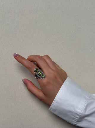 trio of peridot ring - Chula Co.