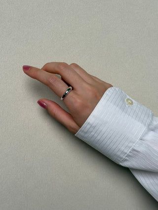 classic weighty dome ring