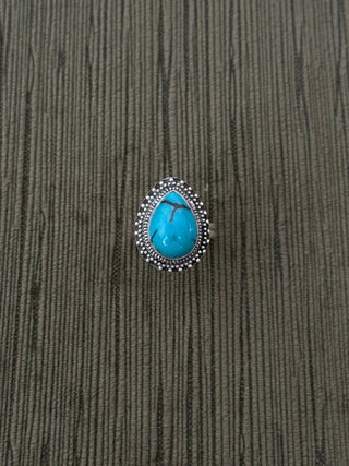 teardrop shaped turquoise ring - Chula Co.