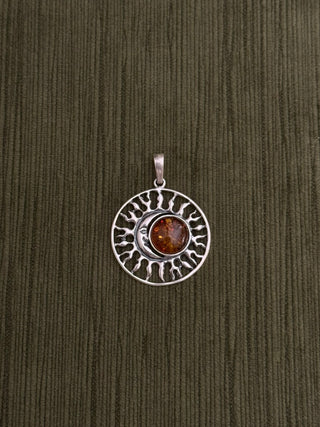 statement celestial moon and star pendant