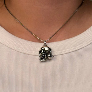 spider on skull pendant - Chula Co.