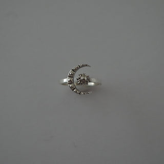 celestial moon and star ring