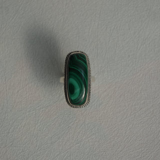 malachite ring