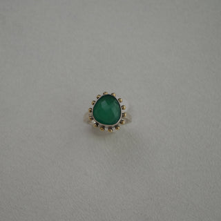 green agate ring