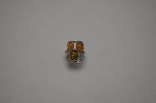 abstract baltic amber ring