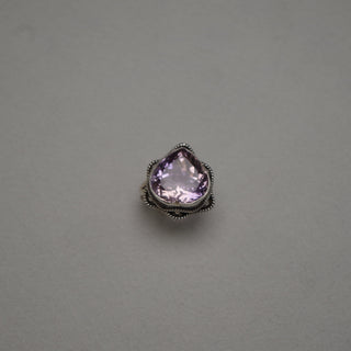 faceted ametrine ring