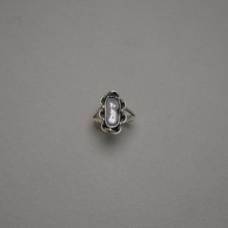 single baroque pearl ring