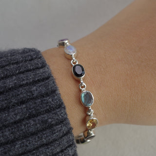 multi-gemstone bracelet