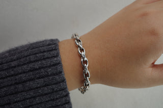 engraved north star chain bracelet