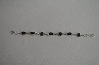 mixed shape onyx bracelet